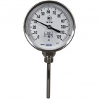 Термометр биметаллический R52.100/S, 0...120 °C, G1/2B, 100x8 мм, нерж. сталь, кл. 1 (36519864)