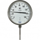 Термометр биметаллический R52.160/2, 0...160 °C, G1/2B, 80x8 мм, нерж. сталь, кл. 1 (36790966)
