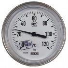 Термометр биметаллический A50.10.080, 0...120 °C, G1/2B, 60x9 мм, алюминий, кл. 2 (36523020)