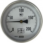 Термометр биметаллический A50.10.100, 0...200 °C, G1/2B, 100x9 мм, медный сплав, кл. 2 (36523047)