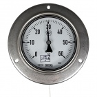 Термометр манометрический V70.50.100, 0...60 °C, накидная гайка, G3/4 внутр., 100х8 мм, капилляр 1 м (36799508)