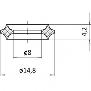 Шайба уплотнительная 910.17, нерж. сталь, 4,2 мм для G3/8, G1/2, М20х1,5, форма 1 (9092099) фото 2589