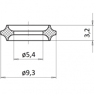 Шайба уплотнительная 910.17, медь, 3,2 мм для G1/4, М12х1,5, форма 1 (9090800) фото 2547