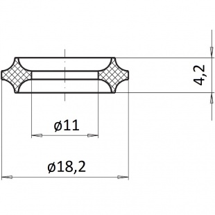 Шайба уплотнительная 910.17, медь, 4,2 мм для G1/2, М20х1,5, форма 2 (9092293) фото 2544